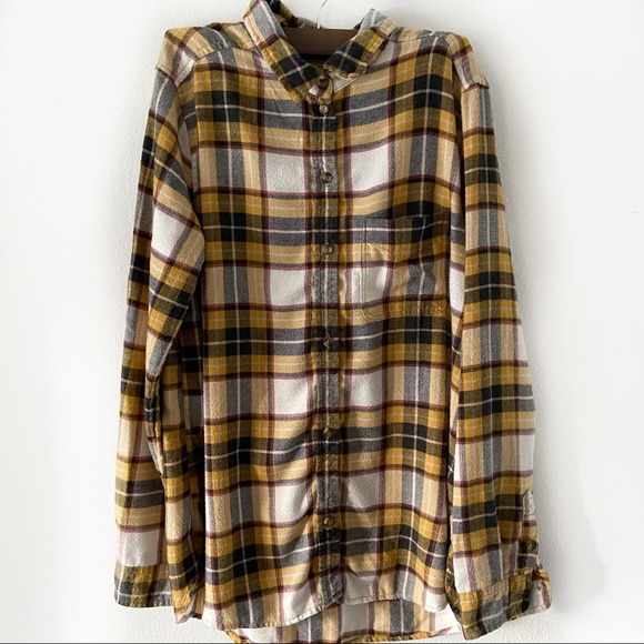 American Eagle Outfitters Tops - AMERICAN EAGLE | Butter Soft Yellow Flannel
